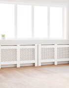 vidaXL Паравани за радиатори 2 бр бели 152x19x815 см МДФ