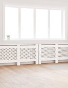 vidaXL Паравани за радиатори 2 бр бели 172x19x815 см МДФ