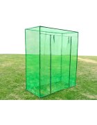 vidaXL Парник стоманена рамка PVC