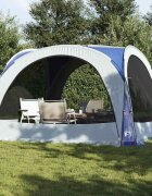 vidaXL Парти палатка синьо водоустойчива