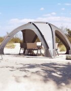 vidaXL Парти палатка сива водоустойчива