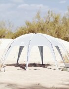 vidaXL Парти палатка сива водоустойчива