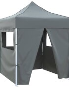 vidaXL Парти шатър 200 x 200 x 315 см Антрацит Оксфордска тъкан