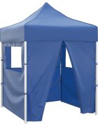 vidaXL Парти шатър 200 x 200 x 315 см Синьо Оксфордска тъкан