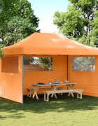 vidaXL Парти шатър 279 x 410 x 315 см Оранжево Оксфордска тъкан