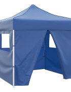vidaXL Парти шатър 291 x 291 x 315 см Синьо Оксфордска тъкан