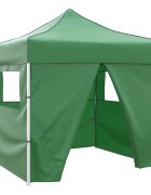 vidaXL Парти шатър 291 x 291 x 315 см Зелено Оксфордска тъкан