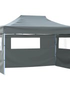 vidaXL Парти шатър 291 x 431 x 315 см Антрацит Оксфордска тъкан