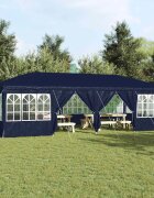 vidaXL Парти шатър 800 x 400 x 266 см Синьо Полиетилен