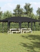 vidaXL Парти шатър Антрацит 600 x 400 x 266 см Полиетилен и стомана
