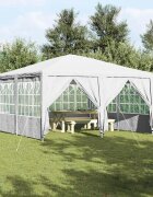 vidaXL Парти шатър Бяло 400 x 400 x 266 см Полиетилен