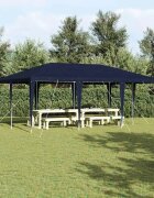 vidaXL Парти шатър Синьо 600 x 400 x 266 см Полиетилен и стомана