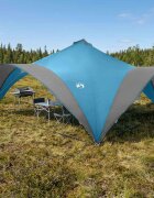 vidaXL Парти шатър Синьо 600 x 600 x 400 см Полиестер и стомана