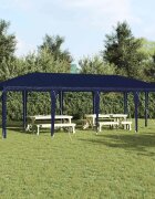 vidaXL Парти шатър Синьо 800 x 400 x 266 см Полиетилен и стомана