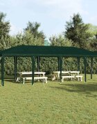 vidaXL Парти шатър Зелен 800 x 400 x 266 см Полиетилен и стомана