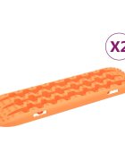 vidaXL Пътеки за кал и пясък 2 бр оранжеви 106x305x7 см найлон