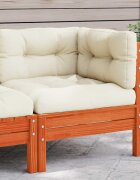 vidaXL Patio Sofa Кафява борова дървесина