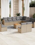vidaXL Patio Sofa Set 13-местни Бежов микс