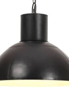 vidaXL Пенделна лампа 25 W черна кръгла 48 см E27