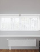 vidaXL Перде от дантела Бяло 100 x 300 cm Полиестер