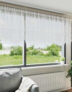 vidaXL Перде от дантела Бяло 100 x 600 cm Полиестер