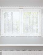 vidaXL Перде от дантела Бяло 120 x 150 cm Полиестер