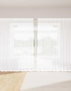 vidaXL Перде от дантела Бяло 200 x 300 cm Полиестер