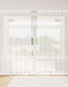 vidaXL Перде от дантела Бяло 245 x 200 cm Полиестер