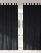 vidaXL Пердета 2 бр. Черно 140 x 260 cm Кадифе