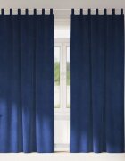 vidaXL Пердета 2 бр. Тъмен син 140 x 245 cm Кадифе