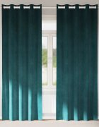 vidaXL Пердета 2 бр. Тъмнозелено 140 x 225 cm Кадифе