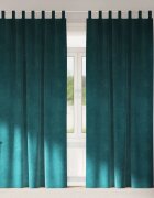 vidaXL Пердета 2 бр. Тъмнозелено 140 x 260 cm Кадифе