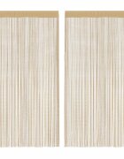 vidaXL Пердета ресни 2 бр 100x250 см бежови
