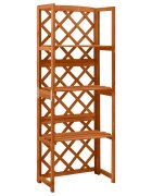 vidaXL Пергола с рафтове 55x30x140 см чам масив