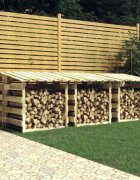 vidaXL Перголи с покриви 6 бр 100x90x100 см импрегнирано борово дърво