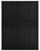vidaXL Перима изтривалка черна 90x120 см