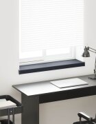 vidaXL Перваз за прозорец Антрацитен с дървесен фибър 80 x 25 x 45 см