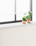 vidaXL Перваз за прозорец Бяло 120 x 40 x 45 см ПВЦ