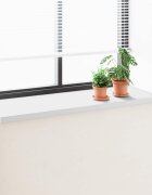 vidaXL Перваз за прозорец Бяло 140 x 50 x 45 см ПВЦ