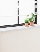 vidaXL Перваз за прозорец Бяло 160 x 35 x 45 см ПВЦ