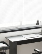 vidaXL Перваз за прозорец Черен с дървесен фибър 120 x 10 x 45 см ПВЦ