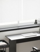 vidaXL Перваз за прозорец Черен с дървесен фибър 160 x 25 x 45 см ПВЦ