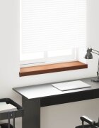 vidaXL Перваз за прозорец Кафяво дърво 100 x 25 x 45 см ПВЦ