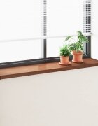 vidaXL Перваз за прозорец Кафяво дърво 160 x 30 x 45 см ПВЦ