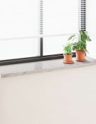 vidaXL Перваз за прозорец Мраморна текстура 160 x 40 x 45 см ПВЦ