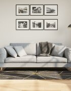 vidaXL Перящ се килим черно и златисто 80x150 см