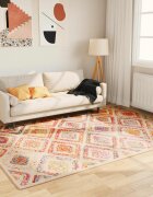 vidaXL Перящ се килим многоцветен 160x230 см