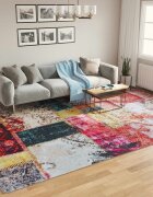 vidaXL Перящ се килим многоцветен 400x300 см