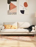 vidaXL Перящ се килим многоцветен 80x150 см