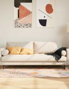 vidaXL Перящ се килим многоцветен 80x150 см